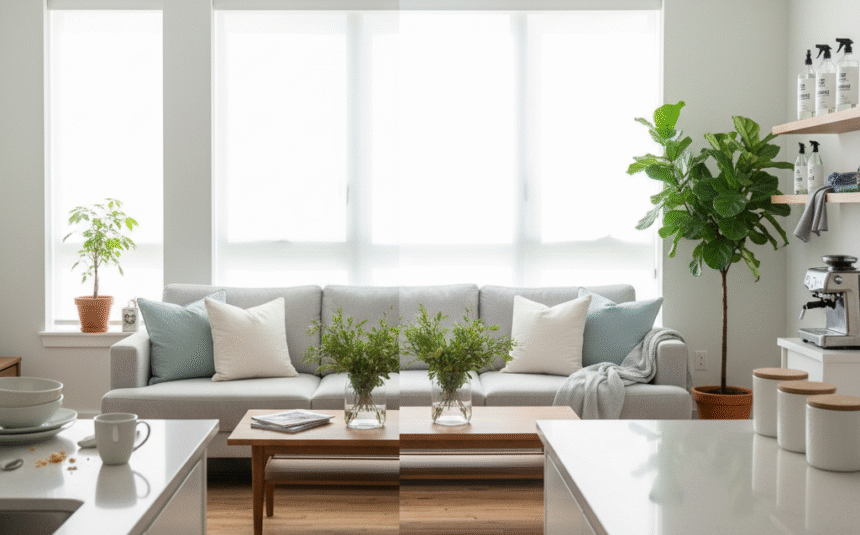 image “Professional cleaning services team at work”